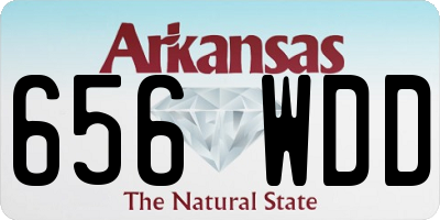 AR license plate 656WDD