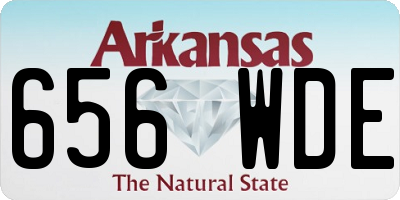 AR license plate 656WDE