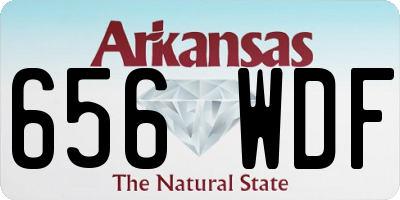 AR license plate 656WDF