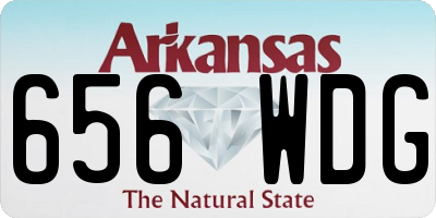 AR license plate 656WDG