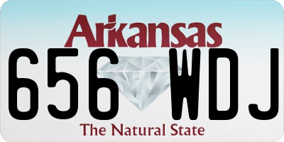 AR license plate 656WDJ