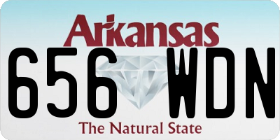 AR license plate 656WDN