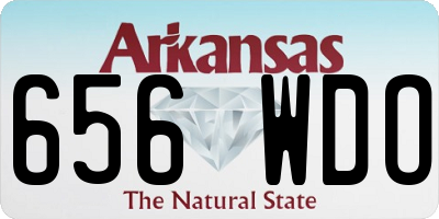 AR license plate 656WDO