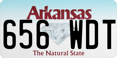 AR license plate 656WDT