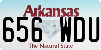 AR license plate 656WDU