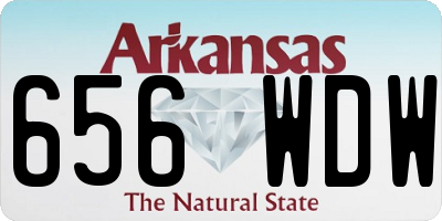 AR license plate 656WDW