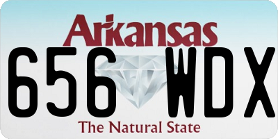 AR license plate 656WDX
