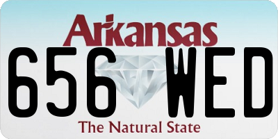 AR license plate 656WED