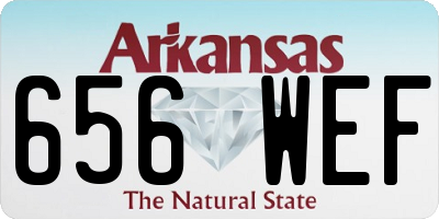 AR license plate 656WEF