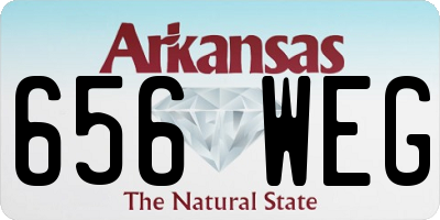 AR license plate 656WEG