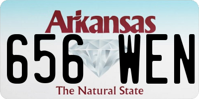 AR license plate 656WEN