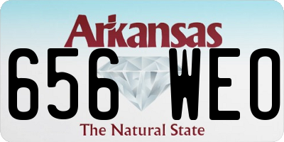 AR license plate 656WEO
