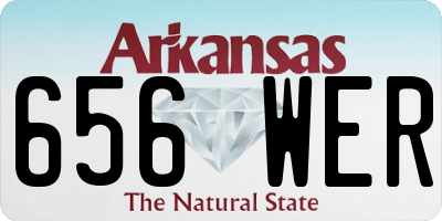 AR license plate 656WER