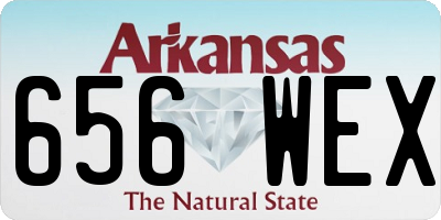 AR license plate 656WEX