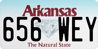AR license plate 656WEY