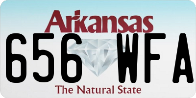 AR license plate 656WFA