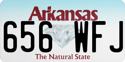 AR license plate 656WFJ