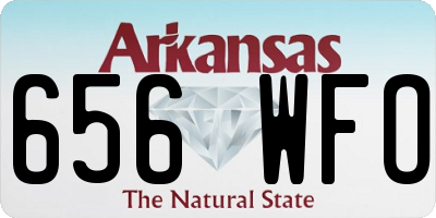 AR license plate 656WFO