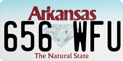 AR license plate 656WFU