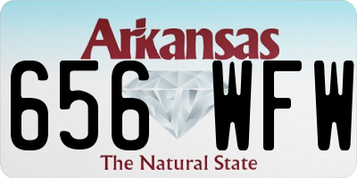 AR license plate 656WFW