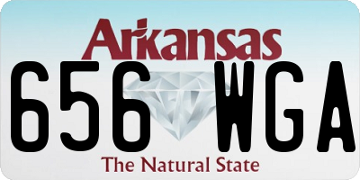 AR license plate 656WGA