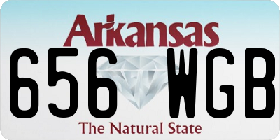 AR license plate 656WGB