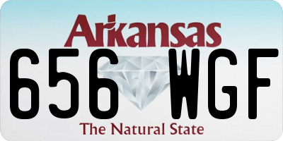 AR license plate 656WGF