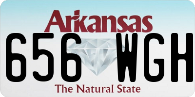 AR license plate 656WGH