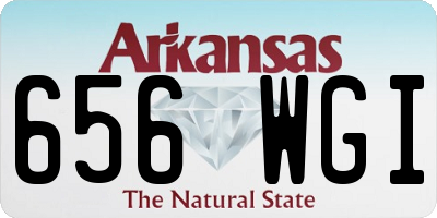 AR license plate 656WGI