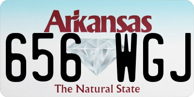 AR license plate 656WGJ