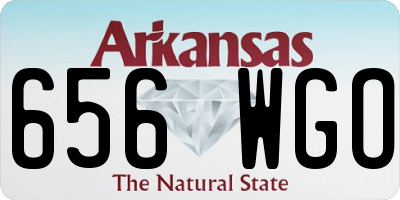 AR license plate 656WGO