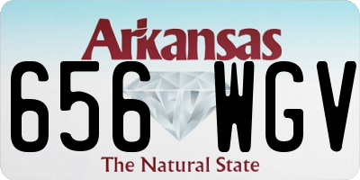 AR license plate 656WGV