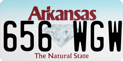 AR license plate 656WGW