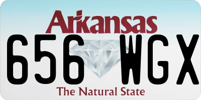 AR license plate 656WGX