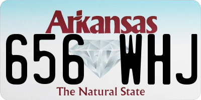 AR license plate 656WHJ