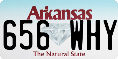 AR license plate 656WHY