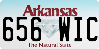AR license plate 656WIC