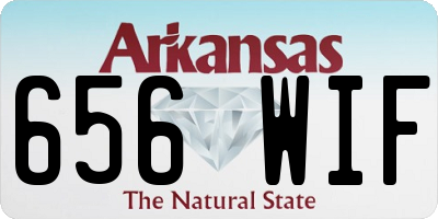 AR license plate 656WIF
