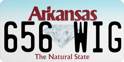 AR license plate 656WIG