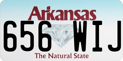 AR license plate 656WIJ