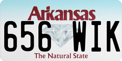 AR license plate 656WIK