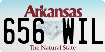 AR license plate 656WIL