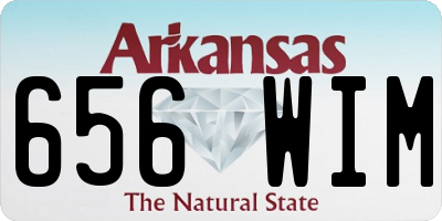 AR license plate 656WIM