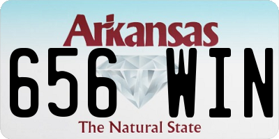 AR license plate 656WIN