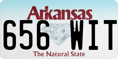 AR license plate 656WIT