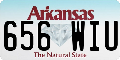 AR license plate 656WIU