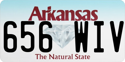 AR license plate 656WIV