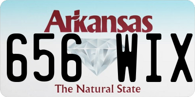 AR license plate 656WIX