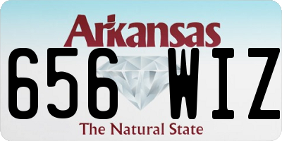 AR license plate 656WIZ