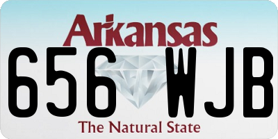 AR license plate 656WJB